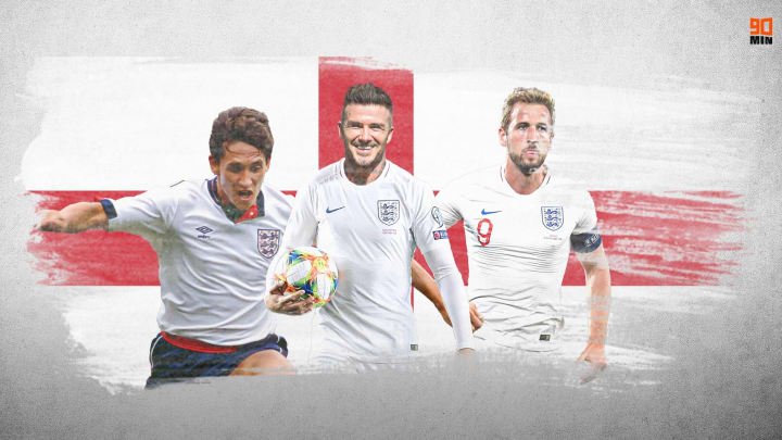 Gary Lineker, David Beckham et Harry Kane. | Briony Painter/90min