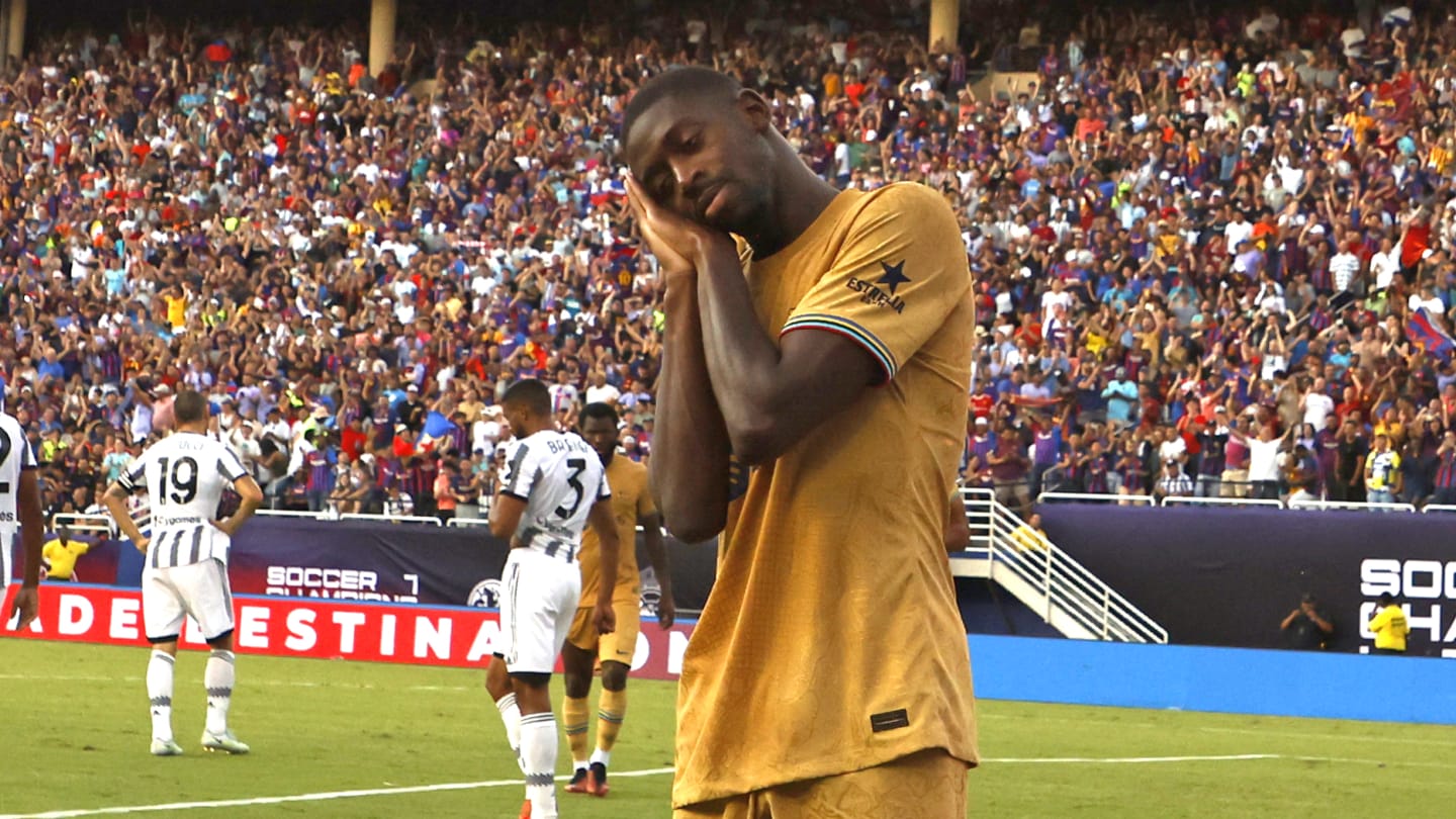 La célébration de Ousmane Dembélé 