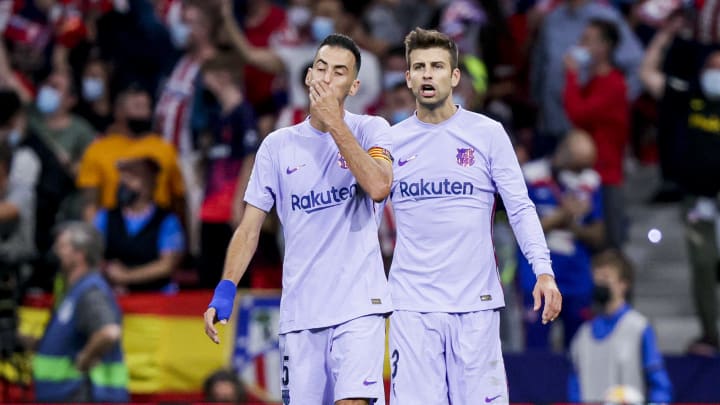 Busquets, Piqué, Koundé, Barcelone