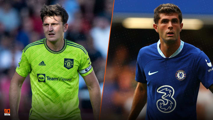 Maguire,Pulisic,Chelsea ,Manchester United
