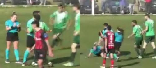 Un joueur agresse violemment une femme arbitre
