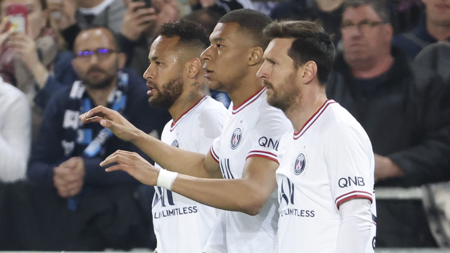 Lionel Messi, Neymar, Mbappé, Paris Saint-Germain 