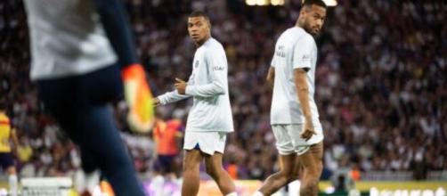 Galtier, Mbappé, Neymar Messi,Paris Saint-Germain 