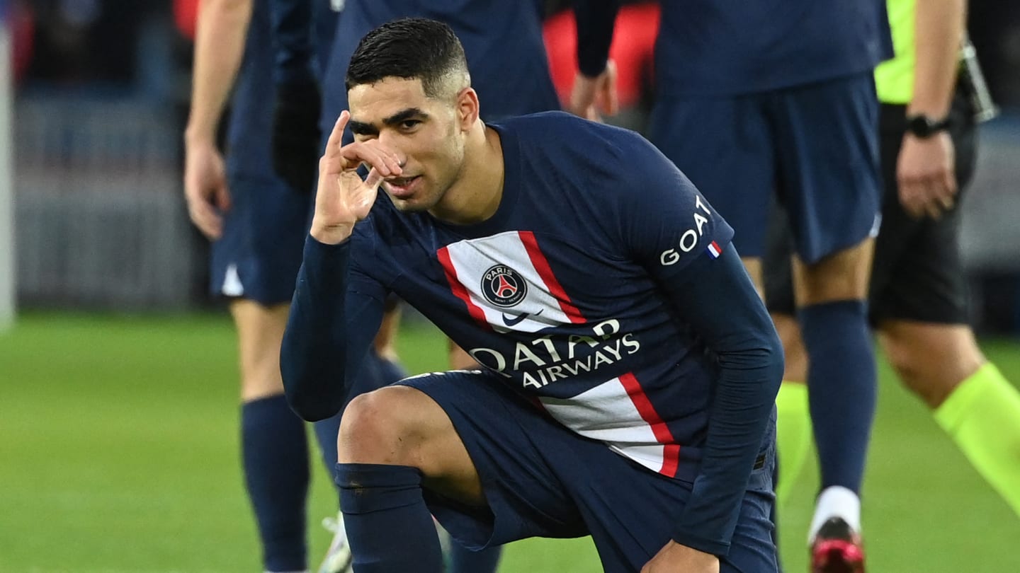 VIDEO : La magnifique frappe enroulée du pied gauche d'Achraf Hakimi pour égaliser avec le PSG contre Toulouse