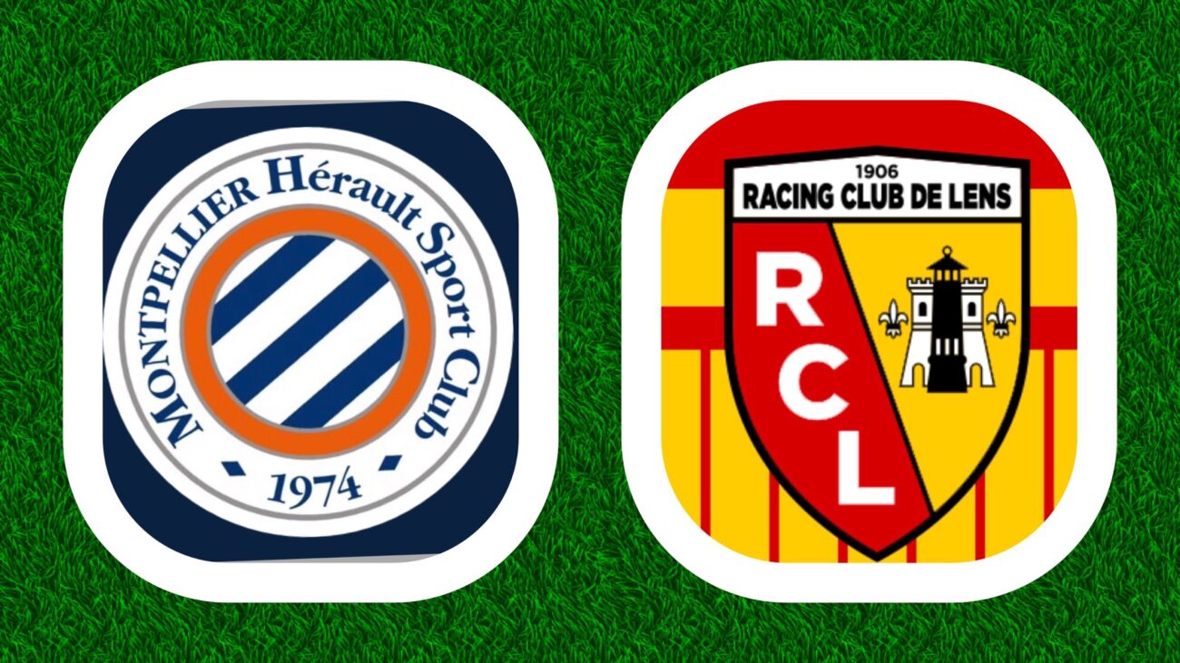 Logos Montpellier et Racing Club de Lens.