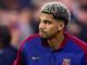 Joueur de Barcelone en tenue de match.