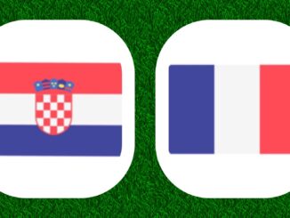 Drapeaux de la Croatie et de la France.