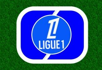 Logo bleu de la Ligue 1 française.