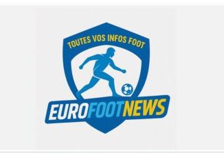 Logo Eurofoot News avec joueur de football.