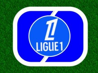 Logo Ligue 1 sur fond vert.