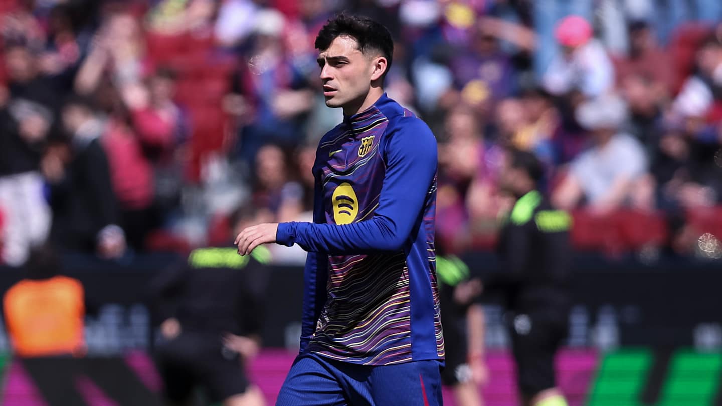 Joueur du FC Barcelone sur terrain