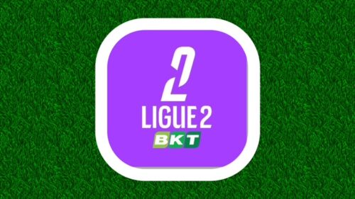Logo Ligue 2 BKT sur fond vert gazon