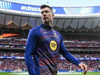 Joueur de football du FC Barcelone au stade