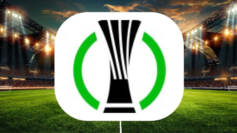Logo Ligue Europa Conférence sur stade illuminé