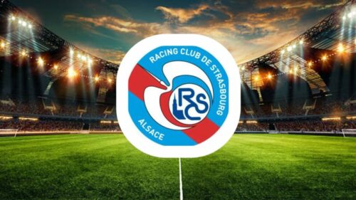 Logo du Racing Club de Strasbourg au stade