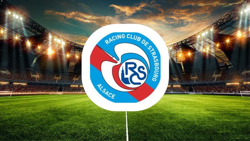 Logo du Racing Club de Strasbourg au stade