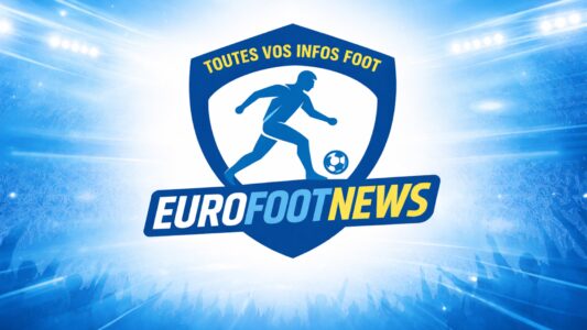 Logo EuroFootNews sur fond de stade lumineux