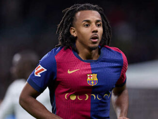 Joueur de football du FC Barcelone en action