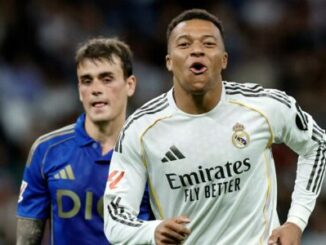 Joueur du Real Madrid célébrant un but