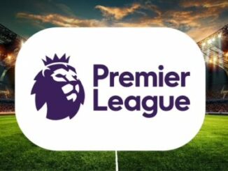 Logo Premier League dans un stade éclairé