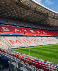 Intérieur du stade Allianz Arena à Munich