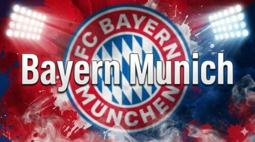 Logo du FC Bayern Munich sous projecteurs