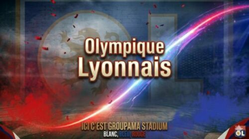 Visuel Olympique Lyonnais rouge et bleu