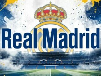 Logo du Real Madrid au-dessus du stade