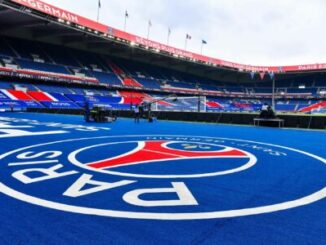 Logo du PSG au Parc des Princes