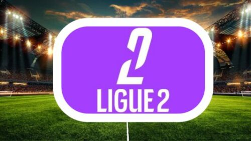 Logo Ligue 2 sur fond de stade