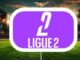 Logo Ligue 2 sur fond de stade éclairé