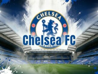 Logo Chelsea FC au stade Stamford Bridge