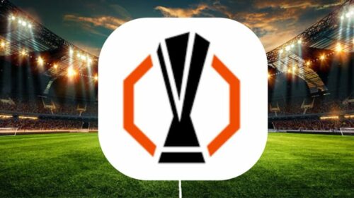 Logo Ligue Europa sur stade de football