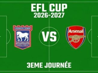 Affiche EFL Cup Ipswich Town contre Arsenal 2026-2027