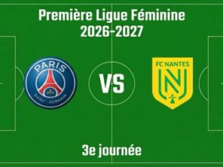 Affiche PSG contre FC Nantes, Première Ligue Féminine