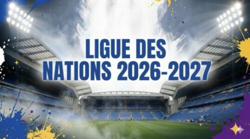 Affiche Ligue des Nations 2026-2027 dans un stade