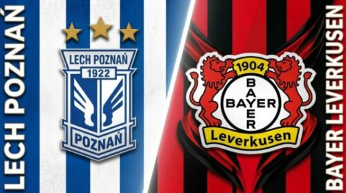 Écussons du Lech Poznań et Bayer Leverkusen