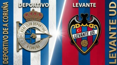 Écussons du Deportivo La Corogne et Levante UD
