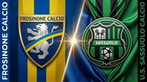 Écussons de Frosinone Calcio et Sassuolo face à face