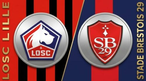 Écussons du LOSC Lille et du Stade Brestois 29