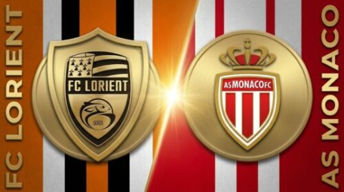 Écussons du FC Lorient et de l’AS Monaco