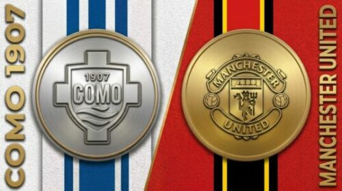 Médailles de Como 1907 et Manchester United