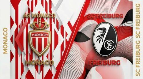Affiche du match AS Monaco contre SC Fribourg