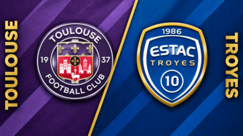 Écussons du Toulouse FC et de l’ESTAC Troyes