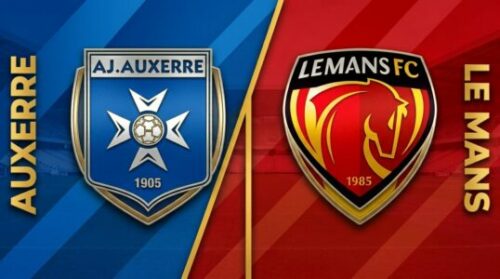 Écussons AJ Auxerre et Le Mans FC face à face