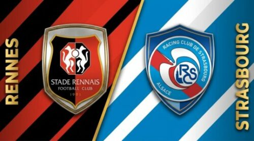 Écussons du Stade Rennais et du Racing Club de Strasbourg